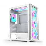 Caja Pc Montech X3 Glass Midi-Tower, Rgb, Temperojo Glass -Blanco
