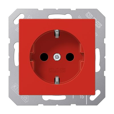 Jung A1520bfrt Schuko Steckdose Bruchsicher 16a 250v A Rot