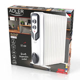 Radiador  Adler Ad 7818 2500 W De Aceite Eléctrico Blanco
