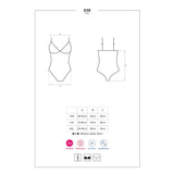 838-Ted-1 Bodysuit Negro Talla (Interno):S/M