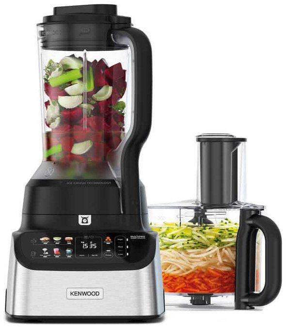 Kenwood Kompakt-Küchenmaschine Multipro Onetouch (Plata/Negro, 1.000 Watt, Integrierte Waage, Mixaufsatz) 0w22011079