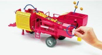 Cosechadora De Patatas Bruder Grimme Se 75-30 Con 80 02130