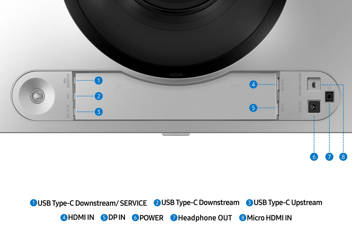 EAN 8806095810669 - Samsung S49DG910SU pantalla para PC 124,5 cm (49") 5120 x 1440 Pixeles Dual QHD OLED Plata imagen 7