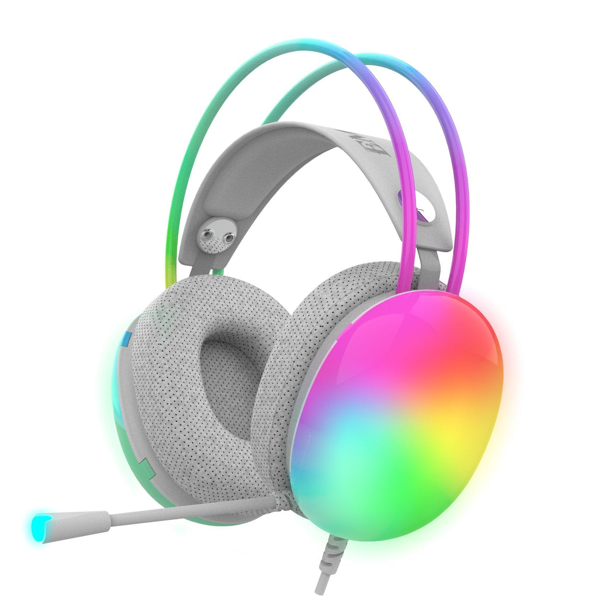 Inca Gaming Auriculares Igk-X8y 7.1, Usb, Rgb-Led, Turquesa