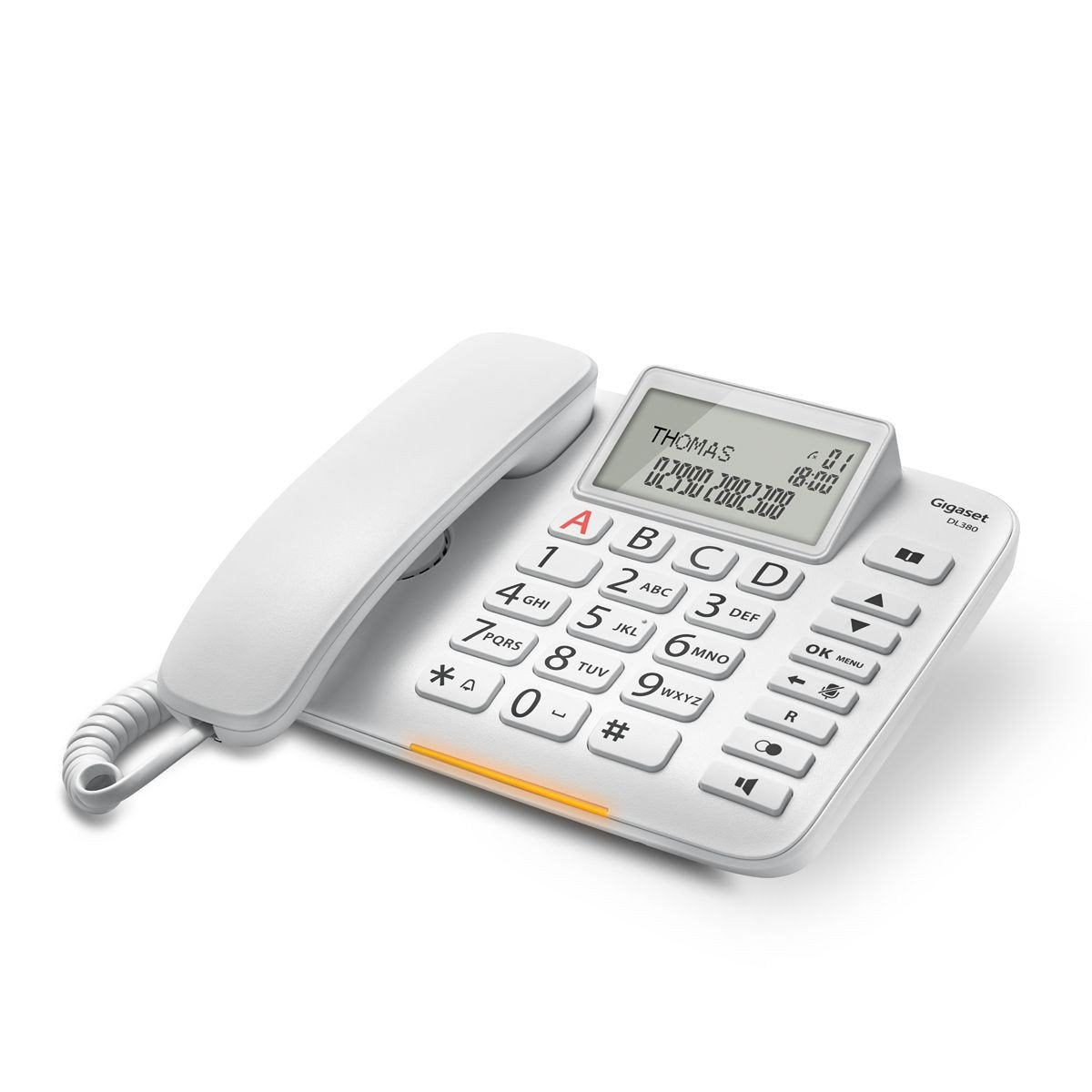 EAN 4250366856629 - Gigaset DL380 Teléfono analógico Identificador de llamadas Blanco imagen 5