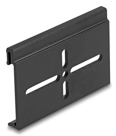 Delock Aluminio Montageclip Para Hutschiene 70,0 X 47,8 Mm Negro