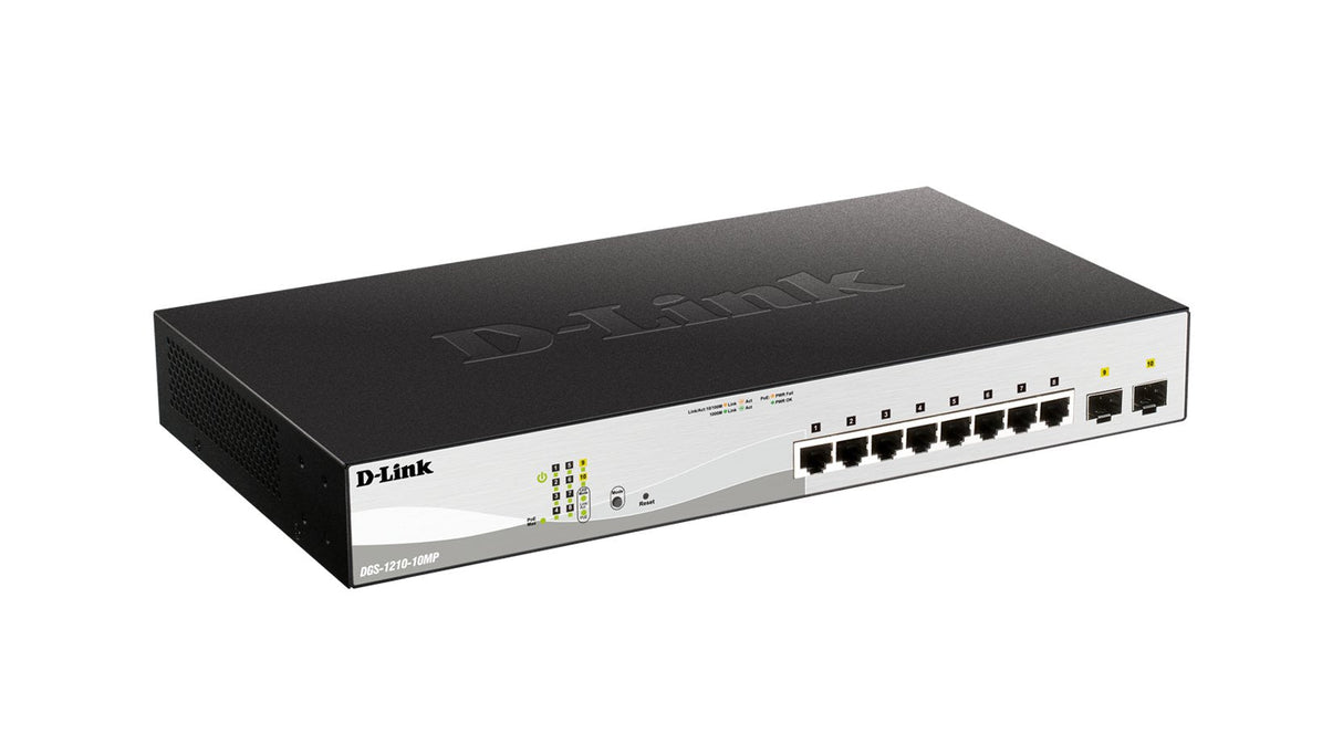 Switch D Link 10 Puertos Gestionable 8 Gigabit Ethernet 10 100 100 Poe 2 Sfp