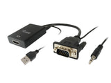 Equip Adaptador Vga Macho A Hdmi Hembra Con Audio Jack 3.5 119038