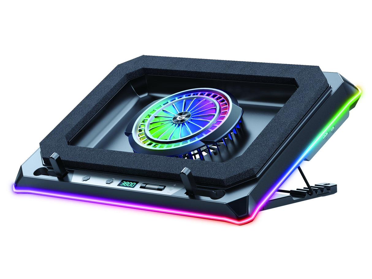 Conceptronic Usb-C Laptop-Almohadilla Refrigerante + Handyhalter, 130mm Largo