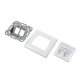 Logilink Nk4021 Caja 2 Módulos Placa Keystone Blanco Puro