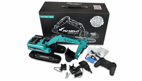 EAN 4260677950930 - Amewi G704E modelo controlado por radio Excavadora Motor eléctrico 1:14 imagen 2