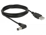 Delock Cable De Alimentacion Usb > Dc 5.5x2.5 90° M M 1.5m
