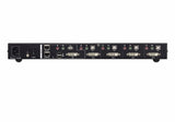 4-Port Usb Dvi Multi-View Kvm Switch With Usb Peripheral Support