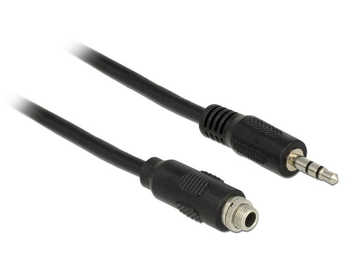 Delock 85116 Cable Stereo Jack 3.5 Mm Female Panel-Mount > Stereo Jack 3.5 Mm Male 100 Cm