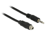 Delock 85116 Cable Stereo Jack 3.5 Mm Female Panel-Mount > Stereo Jack 3.5 Mm Male 100 Cm