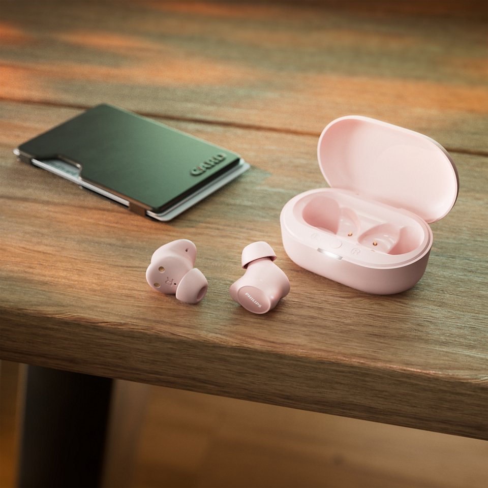 Auriculares Bluetooth Philips Tat1209 Con Estuche De Carga Autonomía 6h Rosas