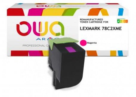 Owa Toner Compatible Para Lexmark 78c2xm0 Magenta (5.000 S.)