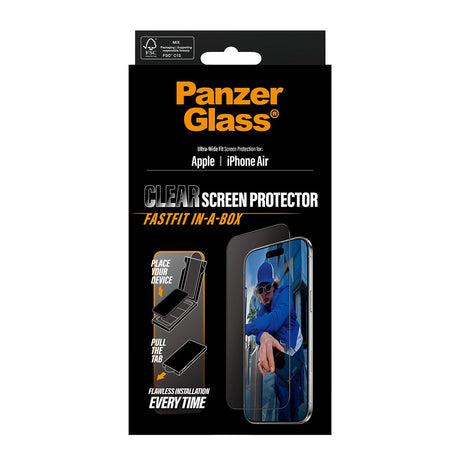 EAN 5715685026683 - PanzerGlass ® Screen Protector iPhone Air | Ultra-Wide Fit w. FASTFIT IN-A-BOX Protector de pantalla Appl imagen 3