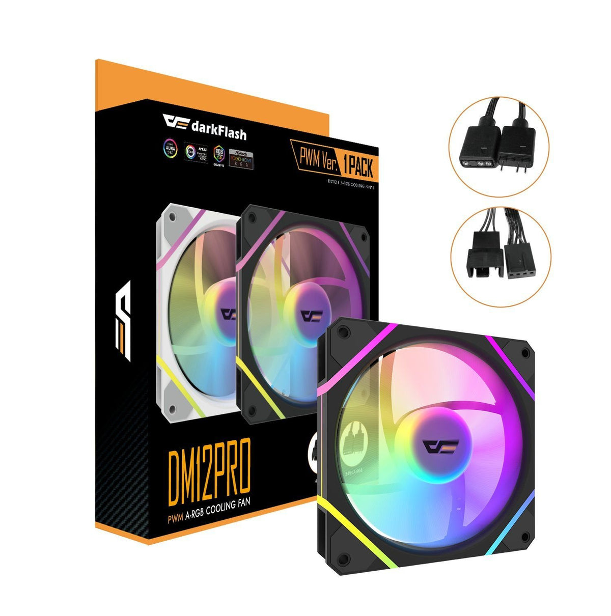 EAN 4711527005374 - darkFlash DF-DM12PRO-B-ES1 accesorio o pieza de sistema de refrigeración para ordenador Módulo de ventila imagen 12