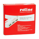 Roline Usb 2.0 4-Port Hub Mit Repeater 12m