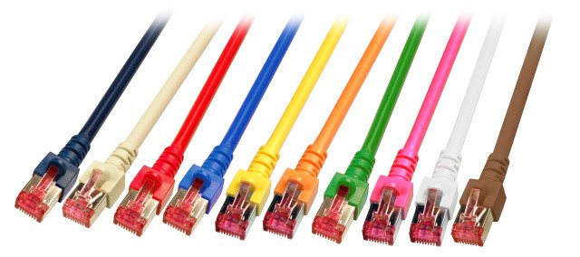Efb Rj45 Cable De Red S Ftp Cat.6 Lszh 40m Blau Reines Kupfer Laengenaufdruck Auf Knickschutztuelle Patentiert