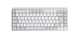 Teclado Ingles Logitech Mx Mini Mechanical For Mac Bluetooth Qwerty Internacional De Ee.Uu. Gris, Blanco
