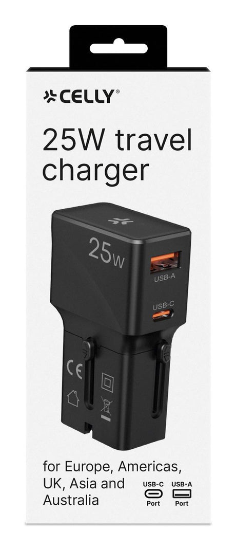 EAN 8021735224532 - Celly MULTIPLUGSL25W cargador de dispositivo móvil Auriculares, Smartphone, Tableta Negro Corriente alter imagen 6