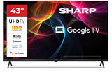 Sharp 43hl4265e 43" (108cm) 4k Ultra Hd Google Tv, Dolby Vision, Dolby Atmos