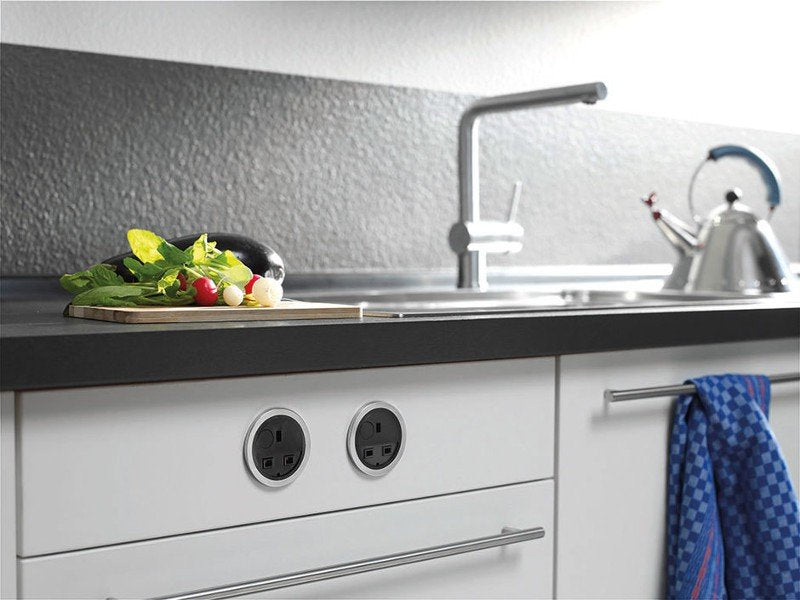 Bachmann Pix Con  De Contacto De Protección, Plástico, Negro, Cable De 2,0 M