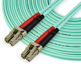 Startech.Com Cable De 10m De Fibra Óptica Multimodo Dúplex 50/125 Lc A Lc - Aqua - Om4 - Lszh, 10 M, Lszh, Om4, Lc, Lc, Aqua