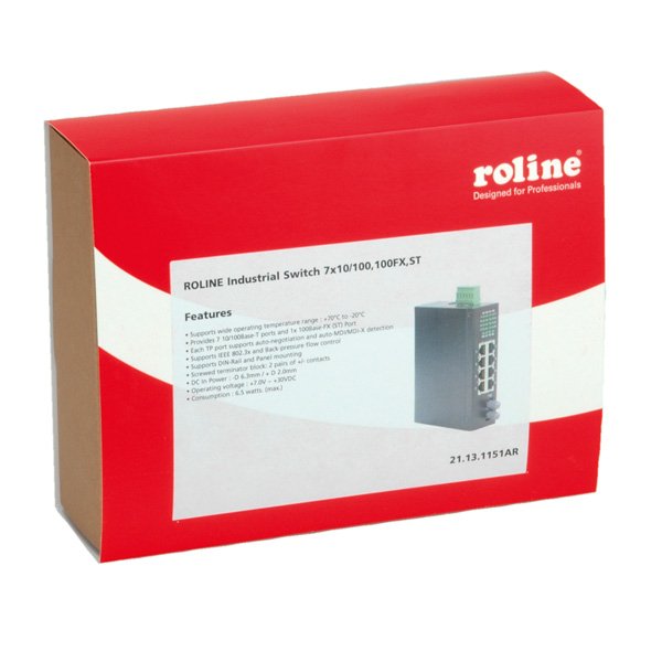 Roline Industrie Switch 7x Rj-45 1x St Unmanaged