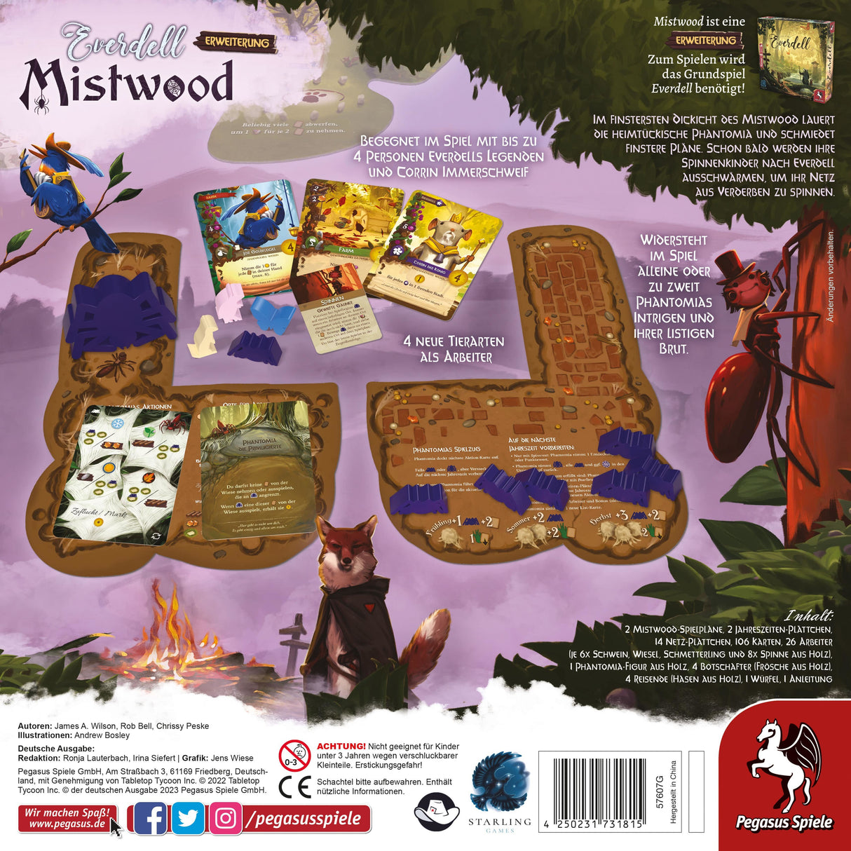 EAN 4250231731815 - Pegasus Spiele Everdell: Mistwood Expansión de juego de mesa Viaje/aventura imagen 4