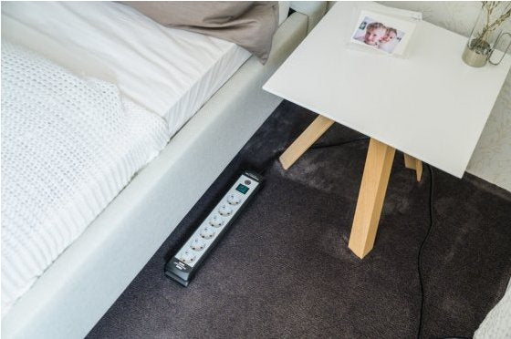 Brennenstuhl Premium-Line 6 Vías Negro / Gris Claro, 3m