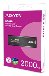 EAN 4711085945068 - ADATA SC610 2 TB USB tipo A 3.2 Gen 2 (3.1 Gen 2) Negro imagen 8