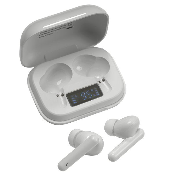 Auriculares Denver Twe-38 Bluetooth V5.0 Estuche De Carga Blanco
