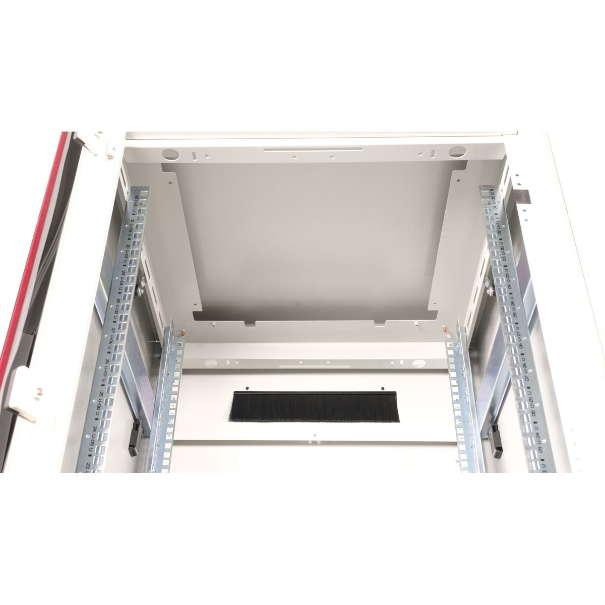 Roline 19-Zoll Netzwerkschrank Pro 32 He, 600x600 Bxt Glastr Grau