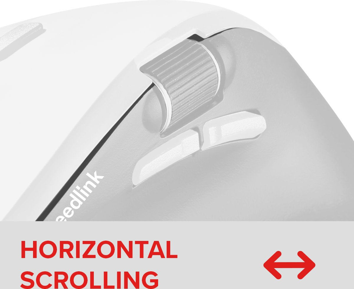 Ratón Recargable Inalámbrico Speedlink Libera Bt Silencioso Blanco