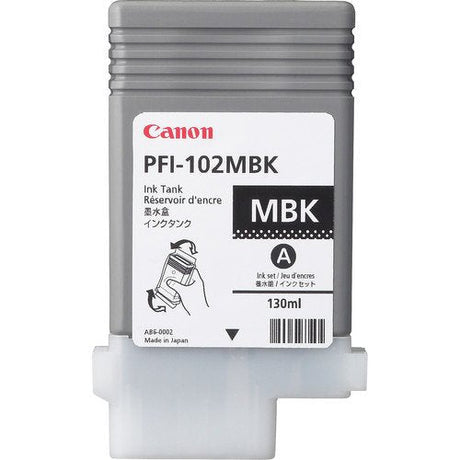 EAN 0013803058314 - Canon PFI-102MBK cartucho de tinta Original Negro mate imagen 1