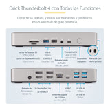 Startech.Com Thunderbolt 4 Multi-Display Docking Station, Quad/Triple/Dual Monitor Dock, 2x Hdmi/2x Displayport, 7x Usb