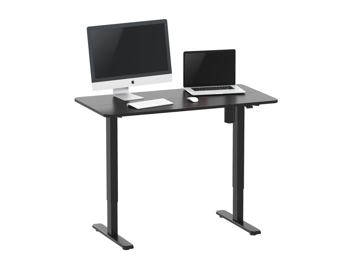 Mesa Electrica Ergonomica Altura Regulable  Tablero Negro 120x60  Color Estructura Negro Control Tactil Altura Desde 68cm-118cm
