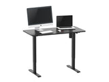 Mesa Electrica Ergonomica Altura Regulable  Tablero Negro 120x60  Color Estructura Negro Control Tactil Altura Desde 68cm-118cm