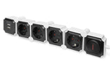EAN 4016032463917 - Digitus DA-70620 base múltiple 1,6 m 4 salidas AC Interior Negro, Blanco imagen 4