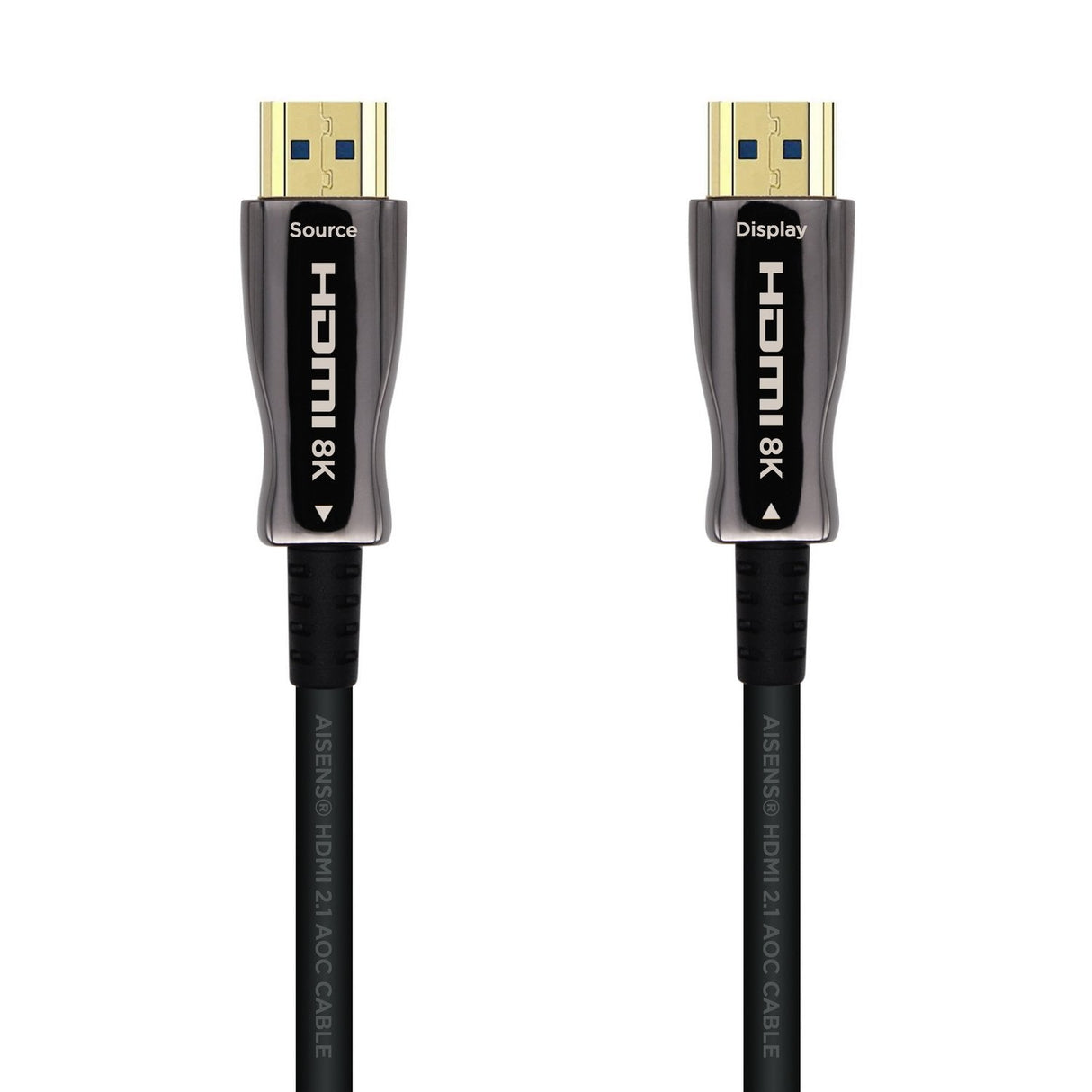 Aisens Cable Hdmi V2.1 Aoc Ultra Alta Velocidad / Hec 8k@60hz 4k@120hz 4:4:4 48gbps, A/M-A/M, Negro, 10m