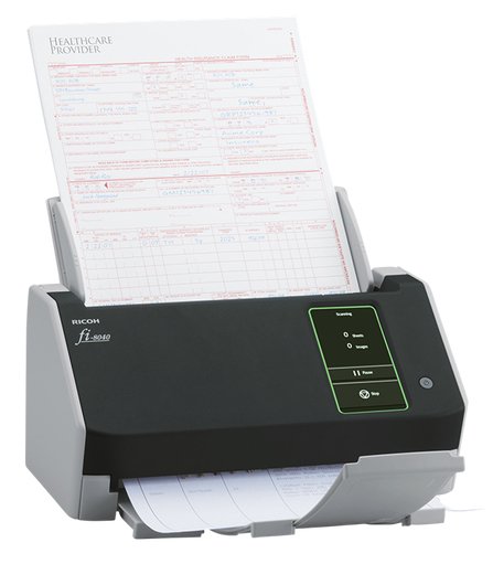 Ricoh Fi-8040 Alimentador Automático De Documentos (Adf) + Escáner De Alimentación Manual 600 X 600 Dpi A4 Negro, Gris