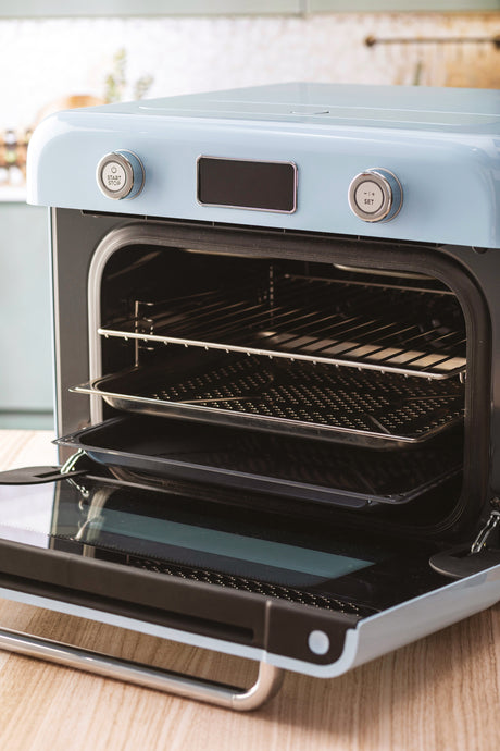 EAN 8017709333874 - Smeg COF01PBEU horno de vapor Pequeño Azul Botones, Giratorio imagen 24