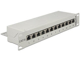Delock 43299 10" Patch Panel 12 Port Cat.6 Grey