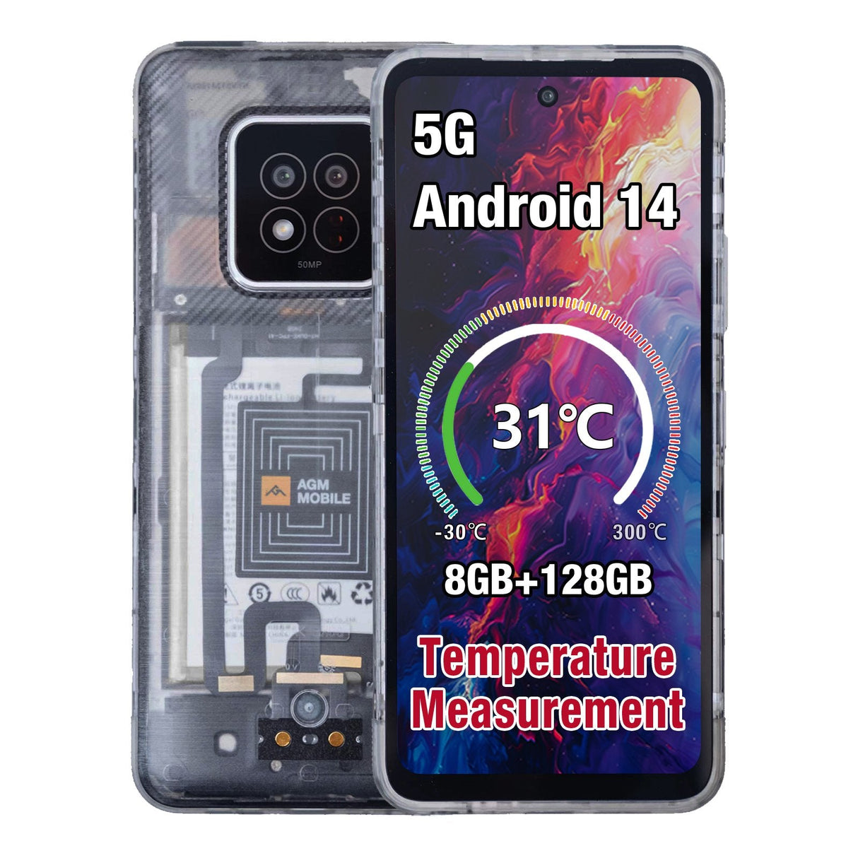 Smartphone  Agm Mobile  X6 5g Outdoor  8+128gb Phantom