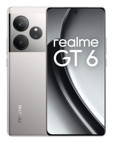 EAN 6941764433502 - realme GT 6 17,2 cm (6.78") SIM doble Android 14 5G USB Tipo C 8 GB 256 GB 5500 mAh Plata imagen 1