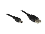 EAN 4014619343836 - Alcasa USB 2.0 1.8m cable USB 1,8 m USB A Mini-USB A Negro imagen 1