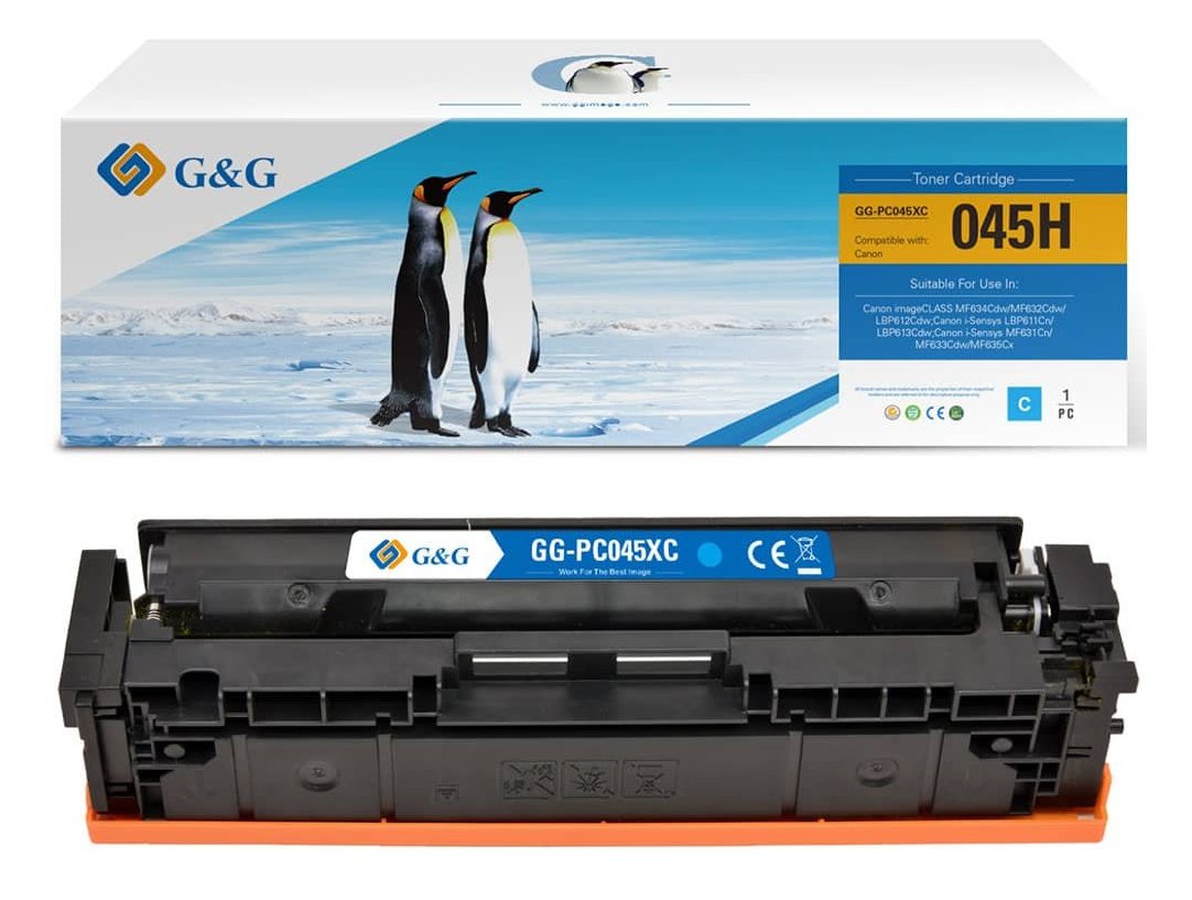 G&G Xl-Toner Compatible Con Canon 045h 1243c002